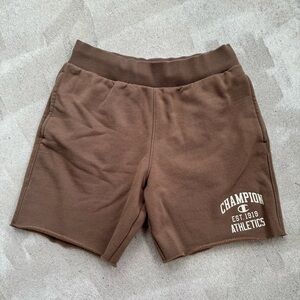 Champion Reverse Weave Men’s Sweat Shorts Size Medium Brown Retro Vintage